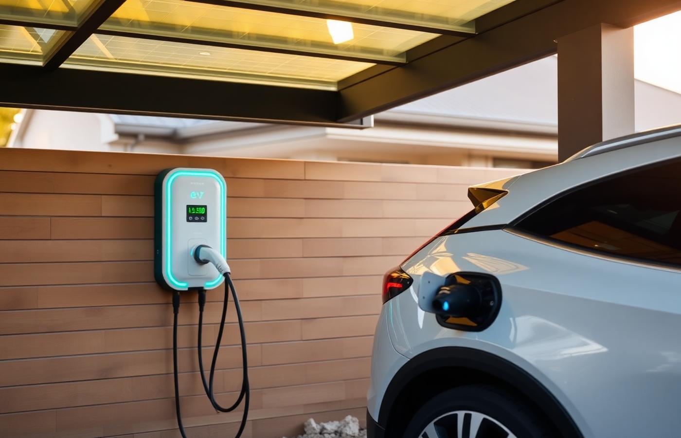 Electric vehicle charging at a home EV charger